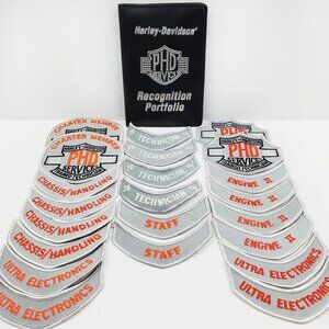 Harley Davidson Vintage Patches PHD Service Technician Training Portfolio